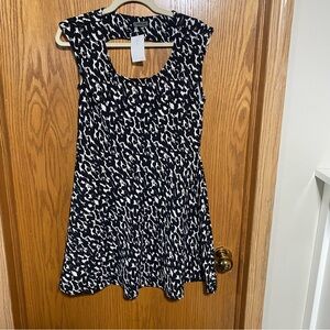 Animal print, cut out dress